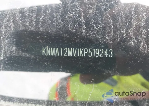 2019 Nissan Rogue Sv z USA, uszkodzony, nr VIN KNMAT2MV1KP519243